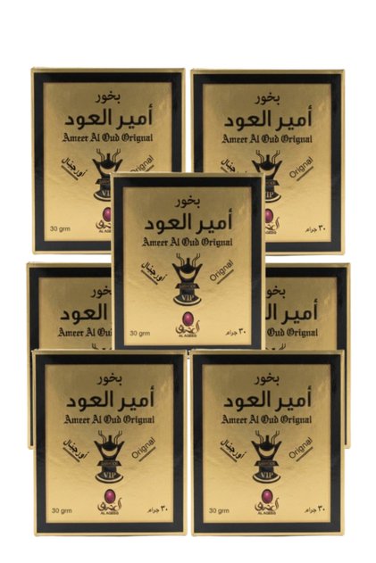 7 قطع بخور أمير العود الأصلي 30 جرام