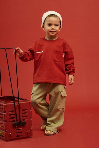 Scout Cepli Sweatshirt-Kırmızı