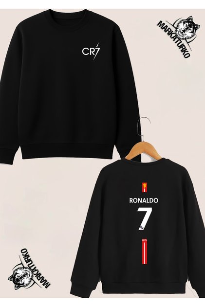 Ronaldo Special Design Double-Sided Printed Crew Neck Sweatshirt