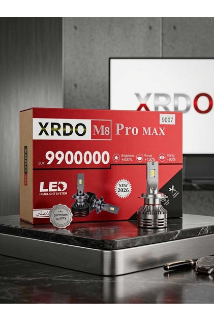 لمبات ليد السيارات الجبارة برو مكس M8 PRO MAX 9007