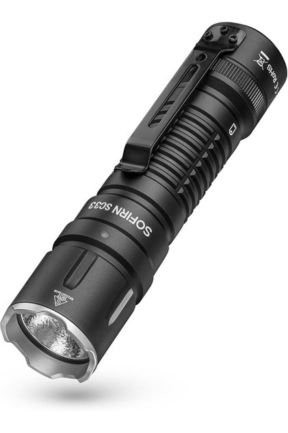مصباح SC33 LED فائق السطوع بقوة 5200 لومن، قابل لإعادة الشحن، محمول للاستخدام اليومي، مزود بم