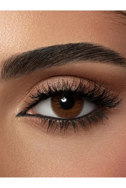 Brunette Monthly Color Contact Lenses Natural Brown Eye Enhancement Pack of 2