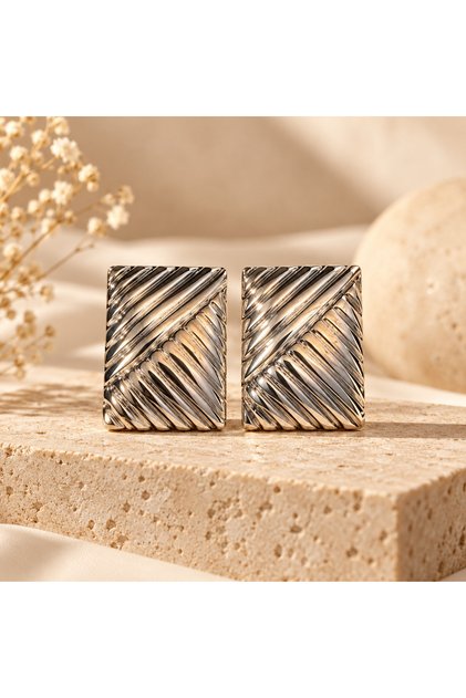 ✨ Nice Touches Silver Wave Küpe