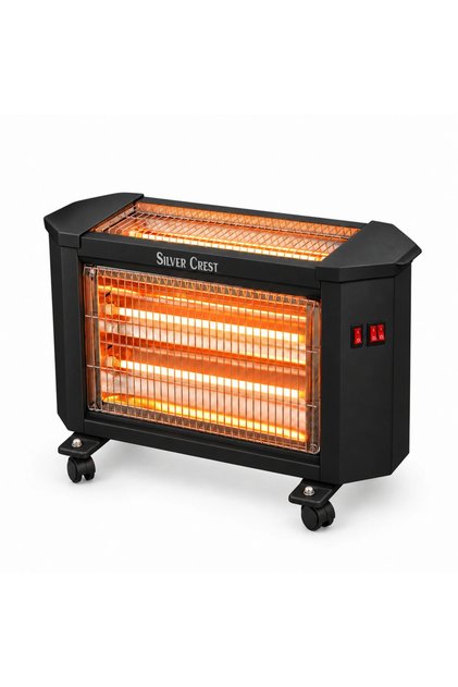 Silver Crest Quartz Heater 1800W 3-Way Safety Sensor
