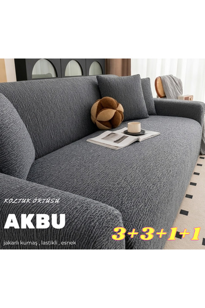 Jacquard Sofa Cover |   Sofa Bed Cover |   Elastic Sofa Cover |   Tree Bark Pattern |   Sofa Cover Set 3311