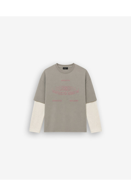 Grey Layered Longsleeve