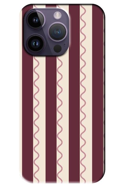 Apple iPhone 14 Pro Max Wave Stripe Burgundy (Bordeaux)