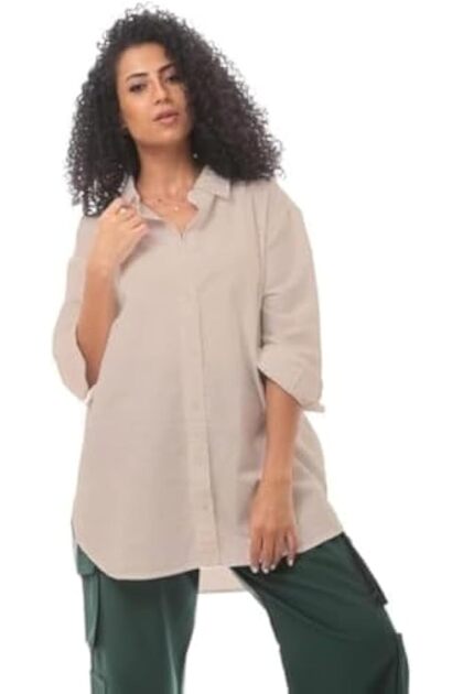 قميص نسائي بأكمام طويلة-35S23W30350 ويسترن (عبوة من قطعة واحدة)