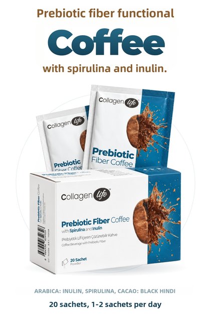 Prebiotic Fiber (Inulin) Coffee Containing Spirulina & Chicory