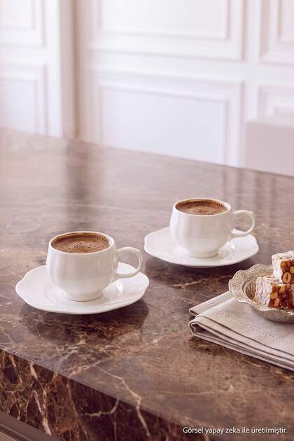 2-Piece Plain Coffee Cup Set Porcelain Tphaw27Kfc00018