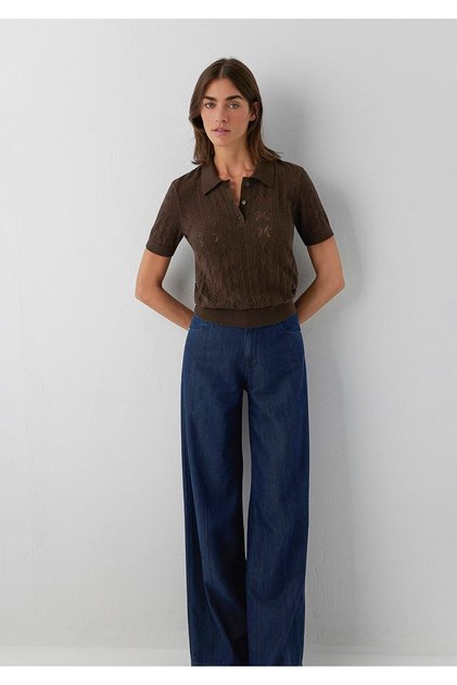 Kahverengi Triko Polo 1710989-70236
