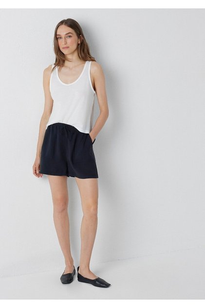 Modal (Tencel™) Karışımlı Siyah Şort 1410276-900