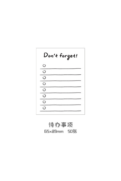 B 50 Sheets Creative Daily Schedule MEmo Pad To Do List Time Sticky Note Schedule Planner Office Sch