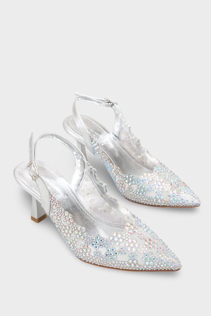 Mirella Pointed Toe Full Stone Women's Wedding Shoes