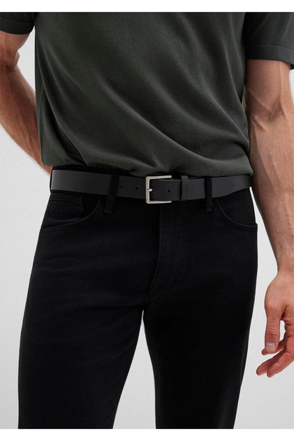 Black Faux Leather Belt 0911876 -900