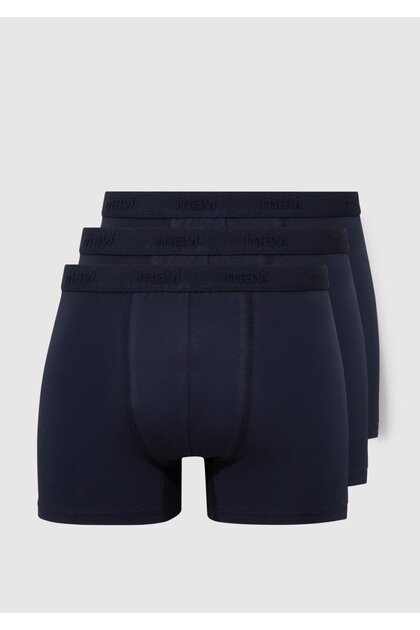 Boxer Shorts - Dark blue - Plain