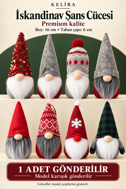 Christmas Ornament Gnome Scandinavian Lucky Dwarf 1 Piece Mixed Shipped 14 cm