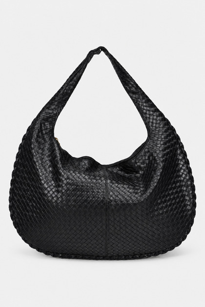 Mono Large Size Hand and Shoulder Bag - Black