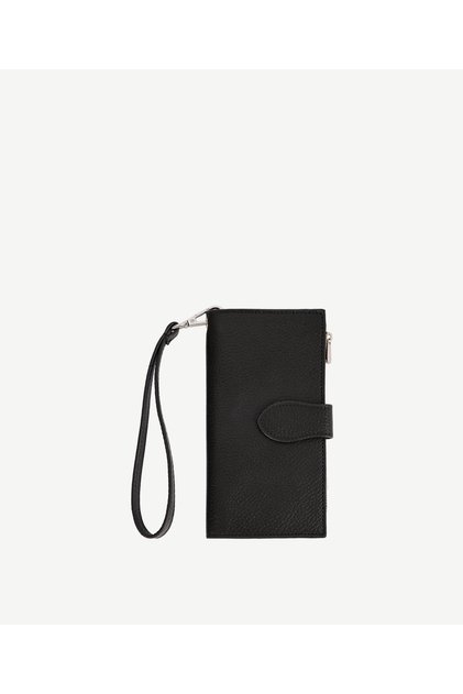 Leather Wallet with Hand Grip