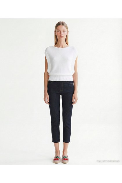 Regular Kayık Collar Sleeveless Sweater