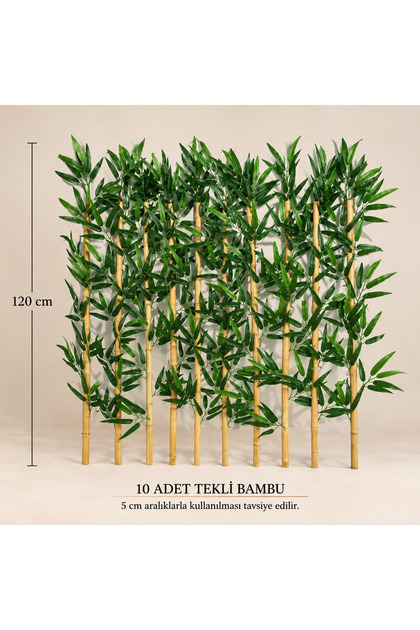 120 Cm 10 Adet Yapay Bambu