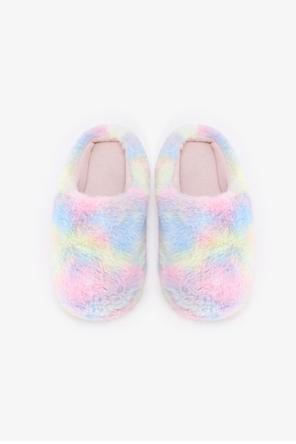 Pink Rainbow Slippers