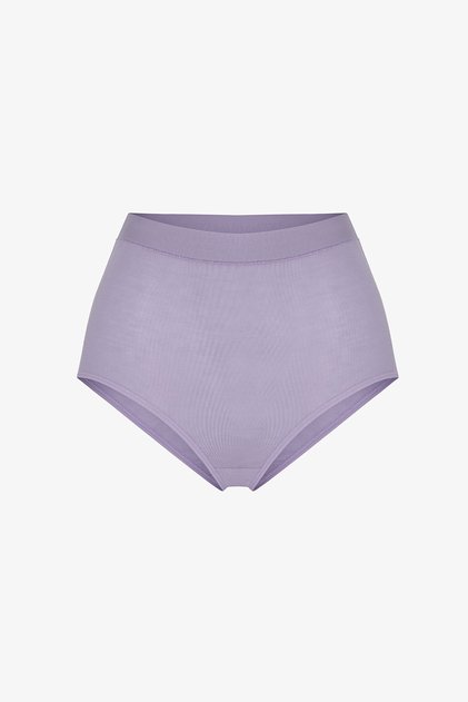 Lila Collagen Yüksek Bel Slip Külot