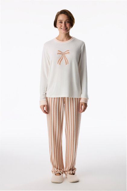 Quinn Striped Long Sleeve Pants Pajama Set
