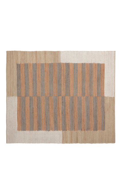 Çizgi Desenli Jüt Dikdörtgen Halı(160x230 Cm)