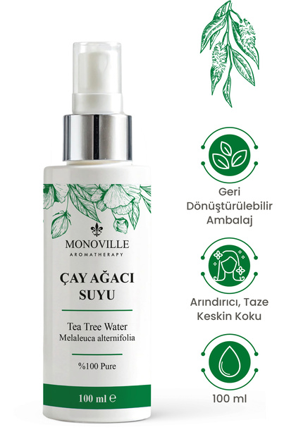 Çay Ağacı Suyu 100 ml Sprey Başlıklı (Tea Tree Water)