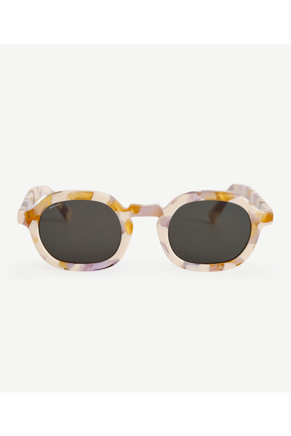 Color Transition Round Frame Sunglasses