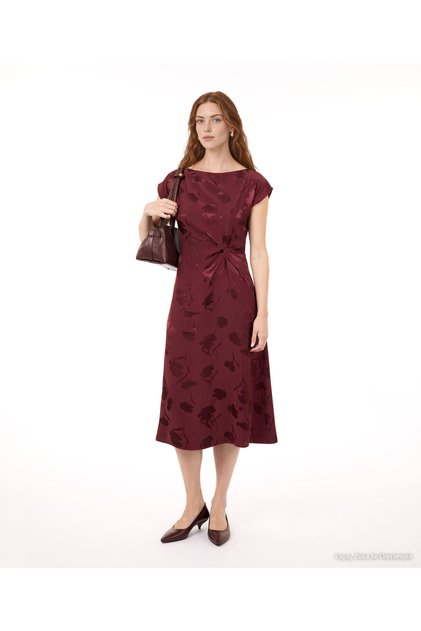 Straight Crew Neck Short Sleeve Dress