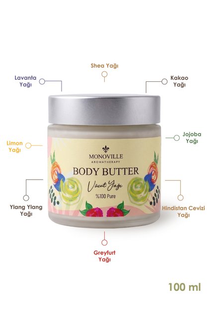 Body Butter Intense Moisturizing Body Oil 100 ml 100% Natural