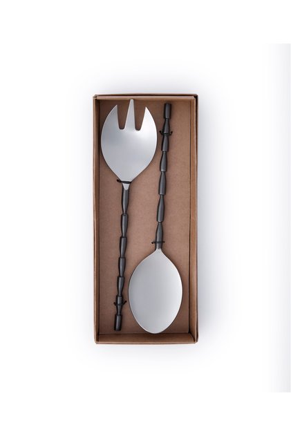 Paslanmaz Çelik Salata Servis Seti(12x30x4 Cm)