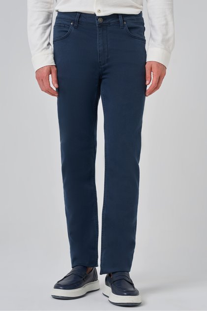 Men's Navy Blue Denim 5 Pocket Dynamic Fit Jeans
