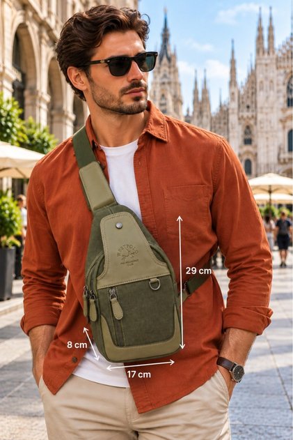 Crossbody Unisex Crossbody Bag with Adjustable Strap for Hand, Chest and Shoulder