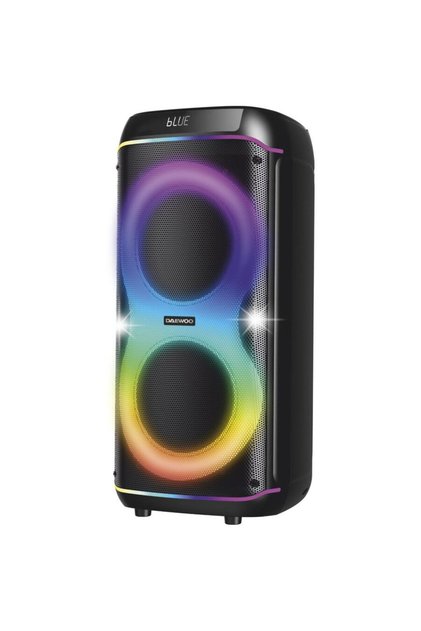 Boxă Portabilă DPS80, 80W RMS, redare USB și card, telecomandă, microfon wireless, lumini LED, mod karaoke, conectare wireless, Negru