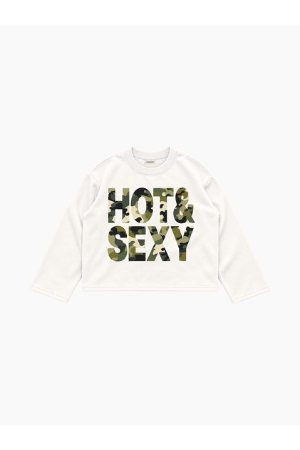 Hot & Sexy Camo Uzun Kollu T-Shirt