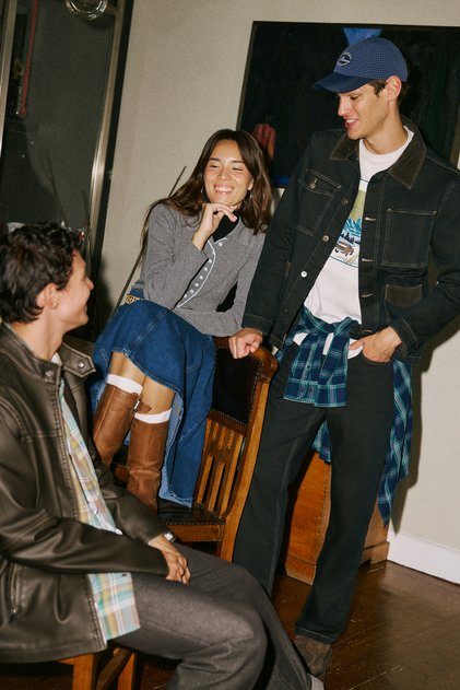 Men's Indigo Multi-Pocket Jean Jacket