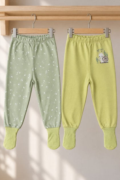 70% Bamboo 30% Cotton 2-Piece Socks with Single Bottom 3-36 Months