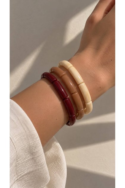 Set of 3 Acrylic Flexible Bracelets