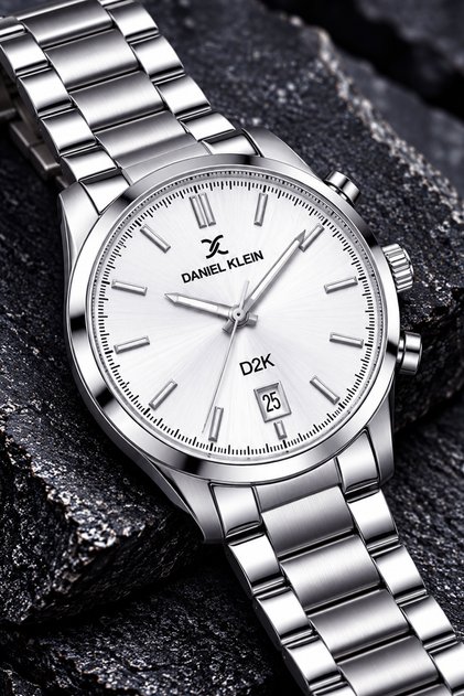 Original Gift Men's Watch 3 Atm Waterproof Silver Color Steel Band Dke2005C1