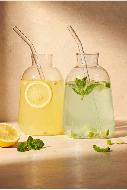 Cote 2-Piece 550 ml Cocktail Glass Set with Straws