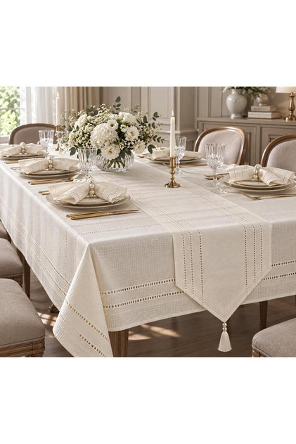 Kardelen Yemek Seti 12 Kişilik 26 Parça Krem
