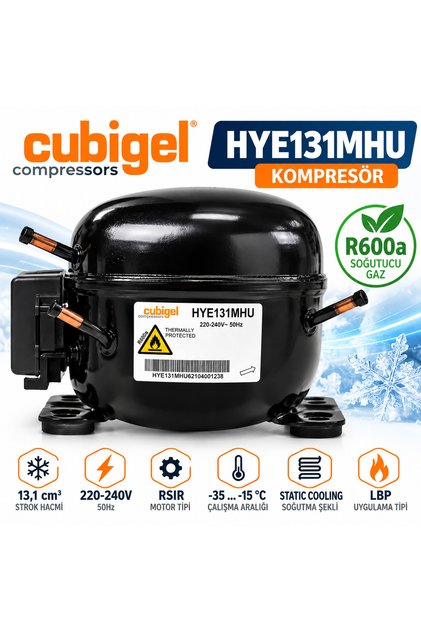 Cubigel HPY 131 MHNa 210 KCAL Kompresör