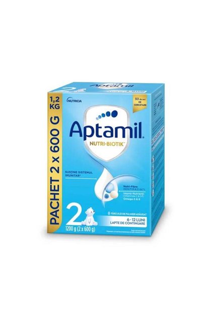 Nutri-Biotik Junior 2+, lapte praf, de crestere 2-3 ani, 1200 g