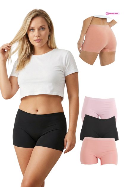 501 Basic Laser Cut Seamless Women's Boxer Briefs 3 Pack