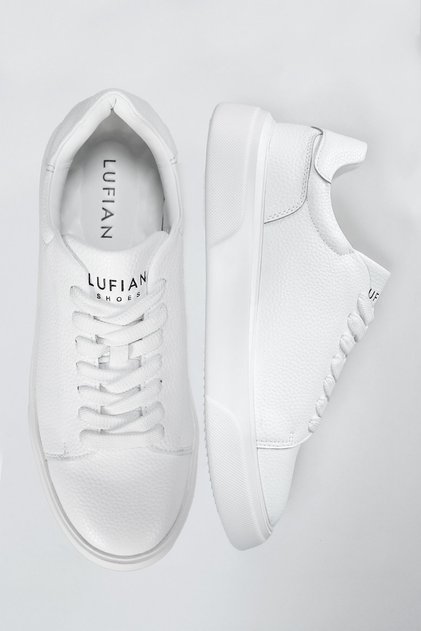 Tommy Men's Leather Sneaker Shoes White