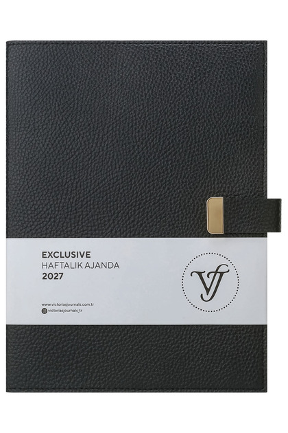 Exclusive 2027 Haftalık Ajanda A4 (19x25cm) Ivory 100gr. İçi Değişebilir