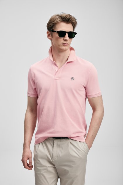 Laon Smart Men's Polo T-Shirt Pink
